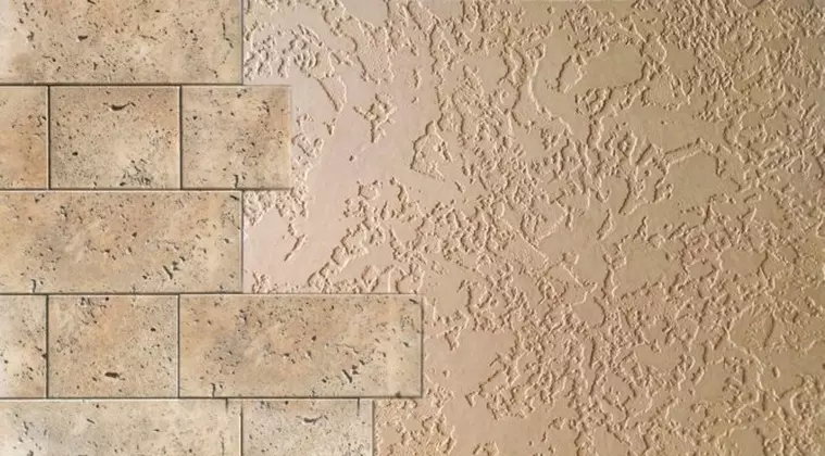 Фактурная штукатурка «Травертин»: популярные эффекты