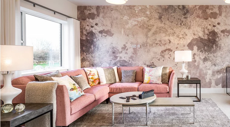 Декоративная штукатурка для гостиной в стиле лофт