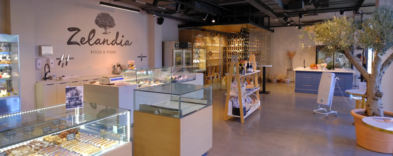 Гастро-бутик Zelandia - Портфолио Decorazza
