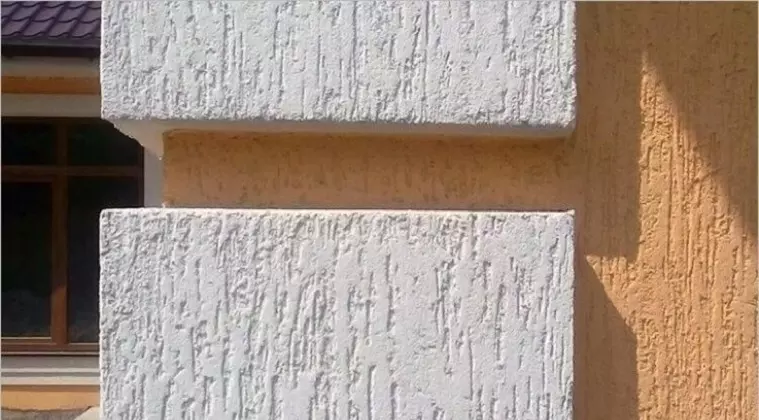 Белая фасадная штукатурка