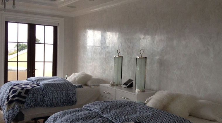 Венецианская штукатурка под белый мрамор